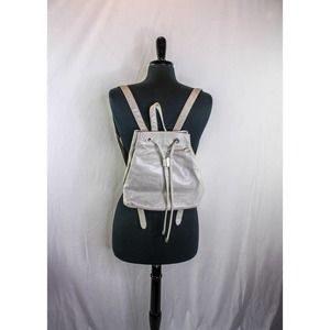 HOBO International Gray Leather Backpack